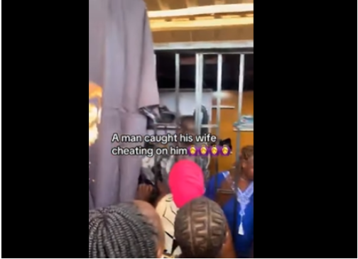 Husband locks wife and alleged lover inside her shop after catching them together