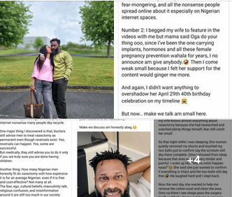 Nigerian man who underwent vasectomy talks about why he did it and the aftermath