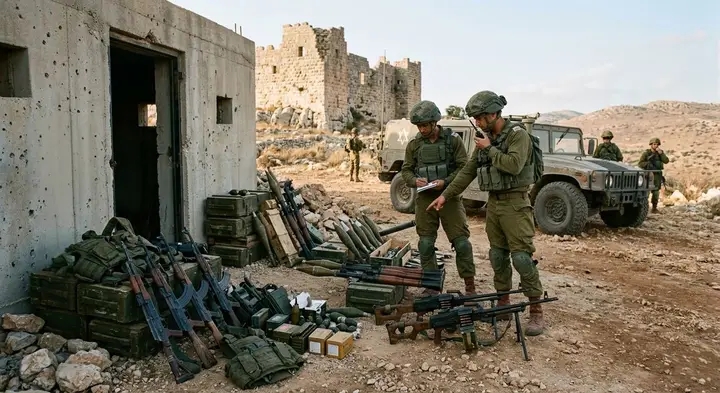 IDF Discovers Large Cache of Abandoned Hezbollah Weapons Near Beaufort Fortress After Fierce Border Clash