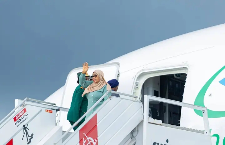 President Samia Suluhu departs for Russia