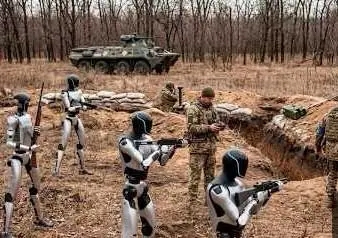 Ukraine begins testing humanoid combat robots from the US on the front lines for the first time