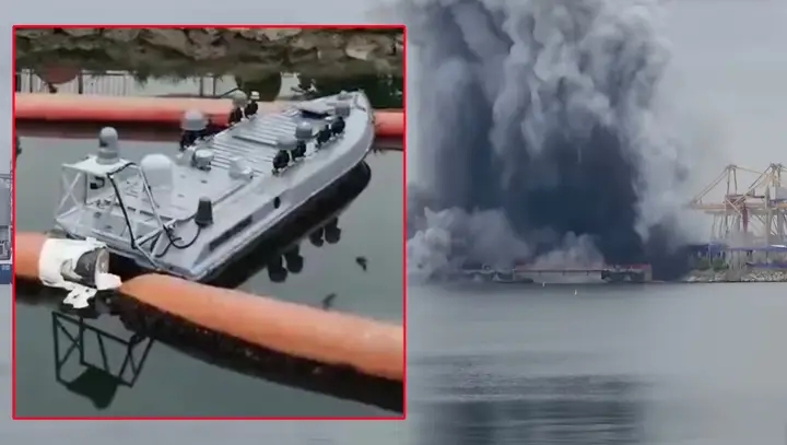 Ukrainian Magura V5 Naval Drone Explodes At Romania’s Strategic Black Sea Port