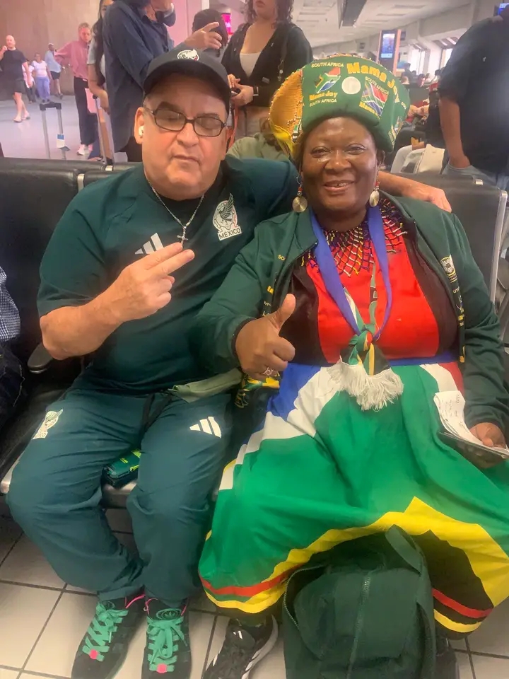 Mama Joy Arrives in Mexico to Rally Behind Bafana 