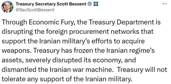Trump Treasury Hammers Iran with New Economic Fury Sanctions