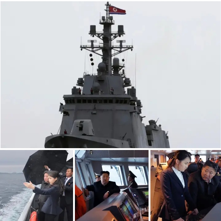 Kim Jong Un Inspects New Warship Alongside Daughter Kim Ju Ae