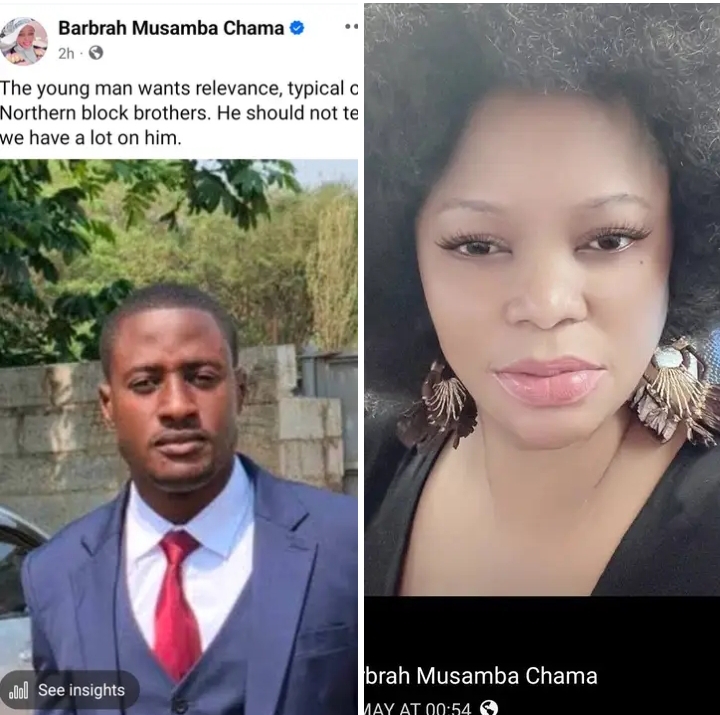 Barbrah Musamba Chama i dare you to tell the whole world anything you know about me. I am not corrupt like you- Malama Stanley