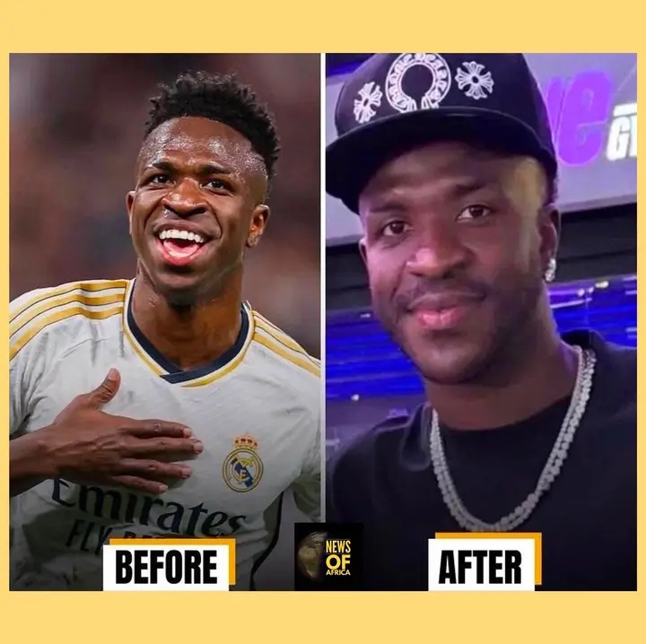 Real Madrid susperstar, Vinicius Jr debuts new look after undergoing chin cosmetic surgery