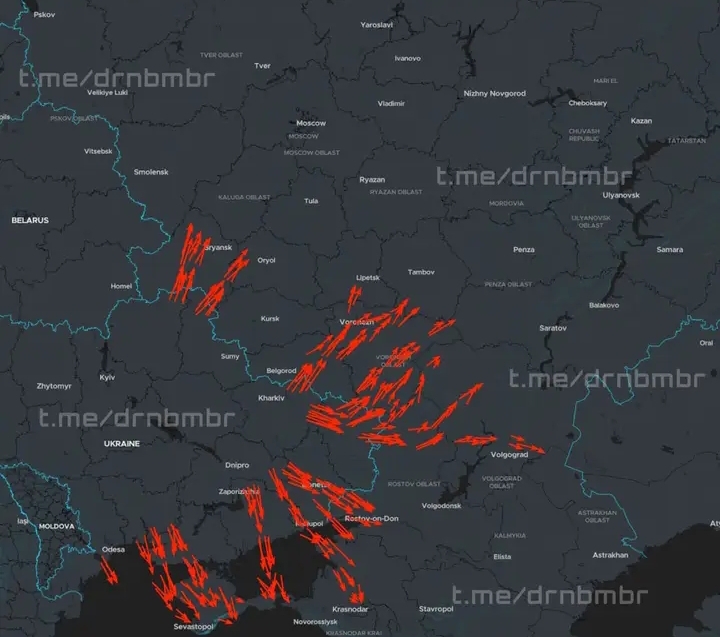 HERE WE GO AGAIN: ANOTHER NIGHT, ANOTHER WAVE OF UKRAINIAN DRONES DEEP INSIDE RUSSIA