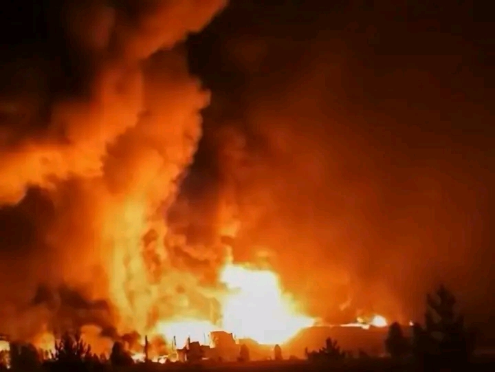 Fire Erupts Across Kyiv After Russian Missile Attack