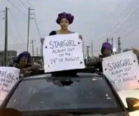 Ayra Starr’s Mother Takes to Lagos Streets to Promote Upcoming ‘Starr Girl’ Album