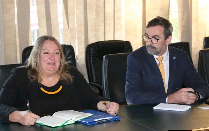 EU EOM DELEGATION PAYS COURTESY CALL ON FOREIGN AFFAIRS PS