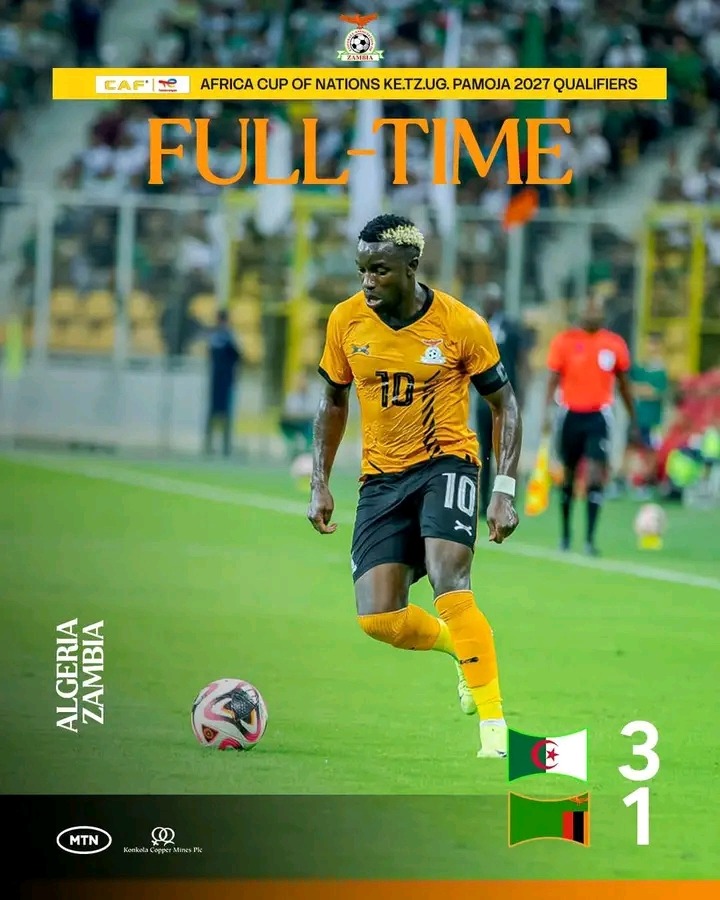 FULL-TIME: ALGERIA 3–1 ZAMBIA — CHIPOLopolo FRAILTIES EXPOSED