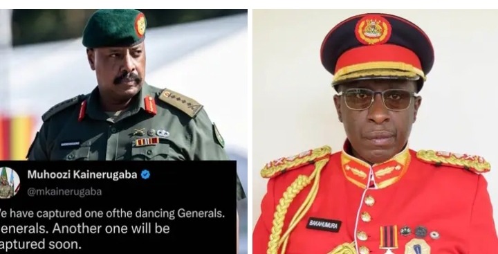 Uganda’s CDF Gen. Muhoozi has announced that one of&nbsp; the dancing generals is now in custody