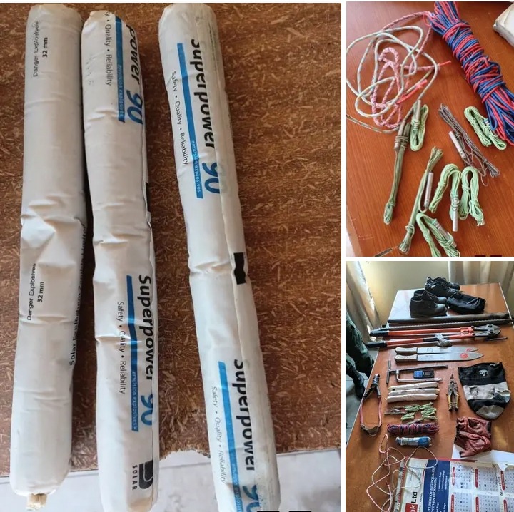 POLICE FOIL ARMED BREAK-IN AT TRADE KINGS, RECOVER EXPLOSIVES AND OFFENSIVE WEAPONS