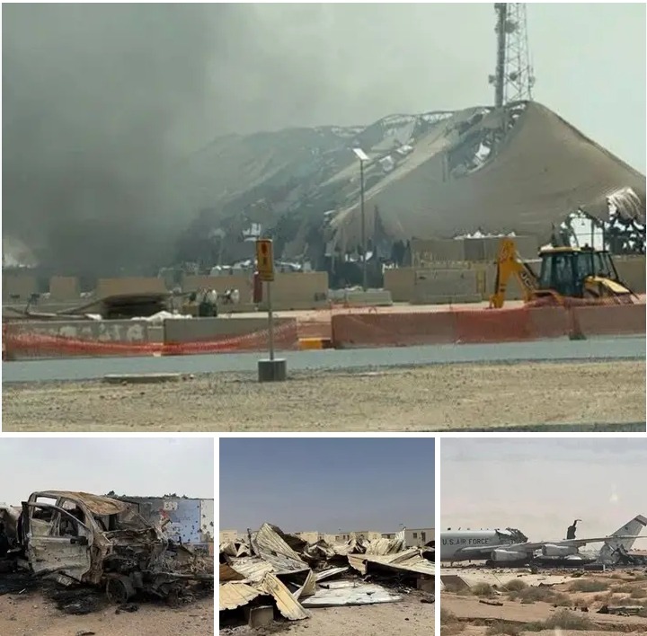 IMAGES SHOW REPORTED DAMAGE TO U.S. MILITARY FACILITY IN SAUDI ARABIA