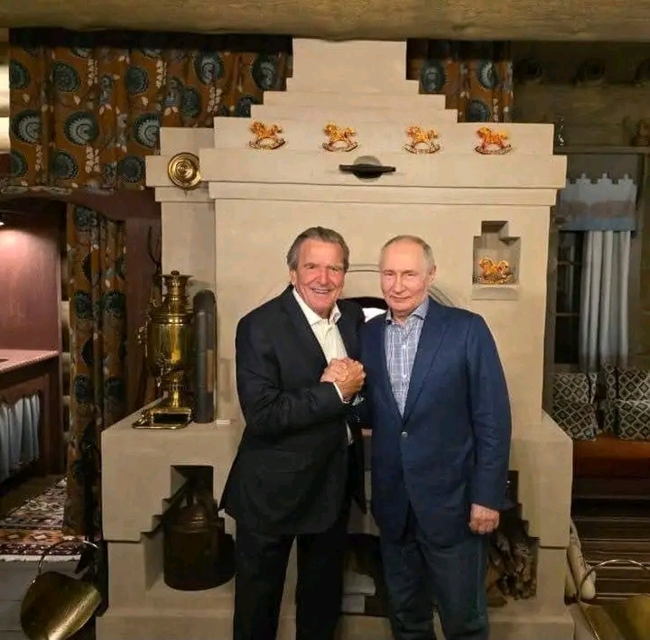 FORMER GERMAN CHANCELLOR CELEBRATES PUTIN’S BIRTHDAY IN MOSCOW