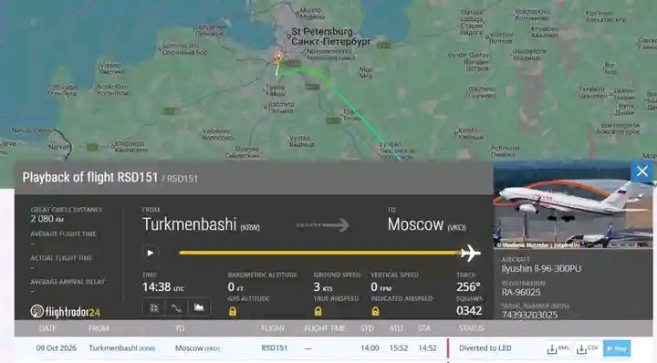 PUTIN’S PRESIDENTIAL FLEET DISRUPTED BY UKRAINIAN DRONES OVER MOSCOW