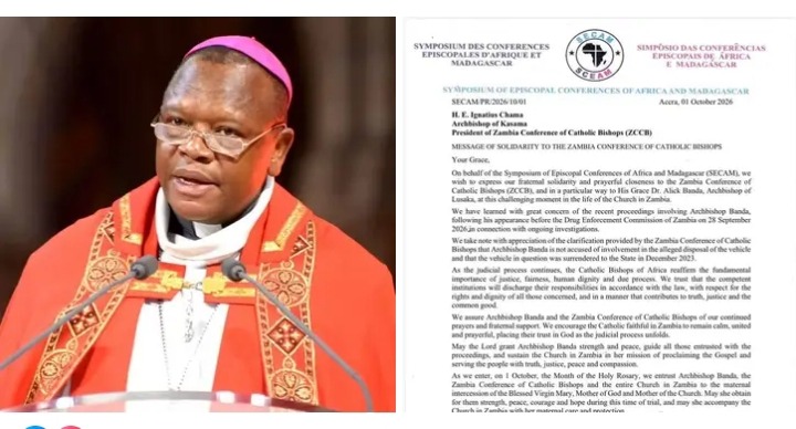 Catholic Church in Africa and Madagascar Stand with CATHOLIC BISHOPS in Zambia