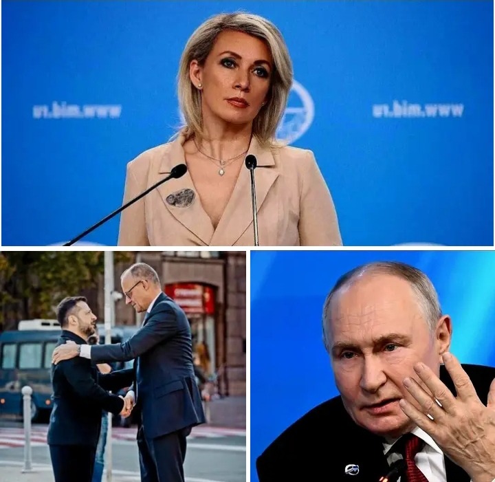 Russia Condemns Merz’s Ukraine Visit as Zakharova Says “Murderers Return to the Crime Scene”