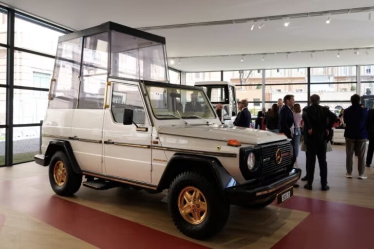 Vatican unveils its holy garage of popemobiles used since 1930