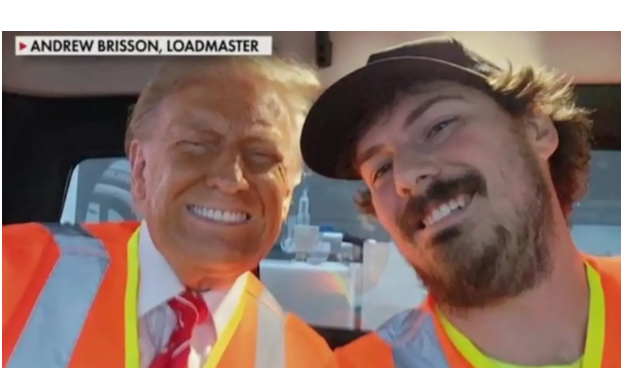 Garbage truck driver reveals what it was like meeting Trump